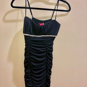 Black Small spandex dress with jewels